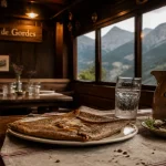 Creperie de gordes à Grenoble : galette au sarrasin dans une ancienne télécabine