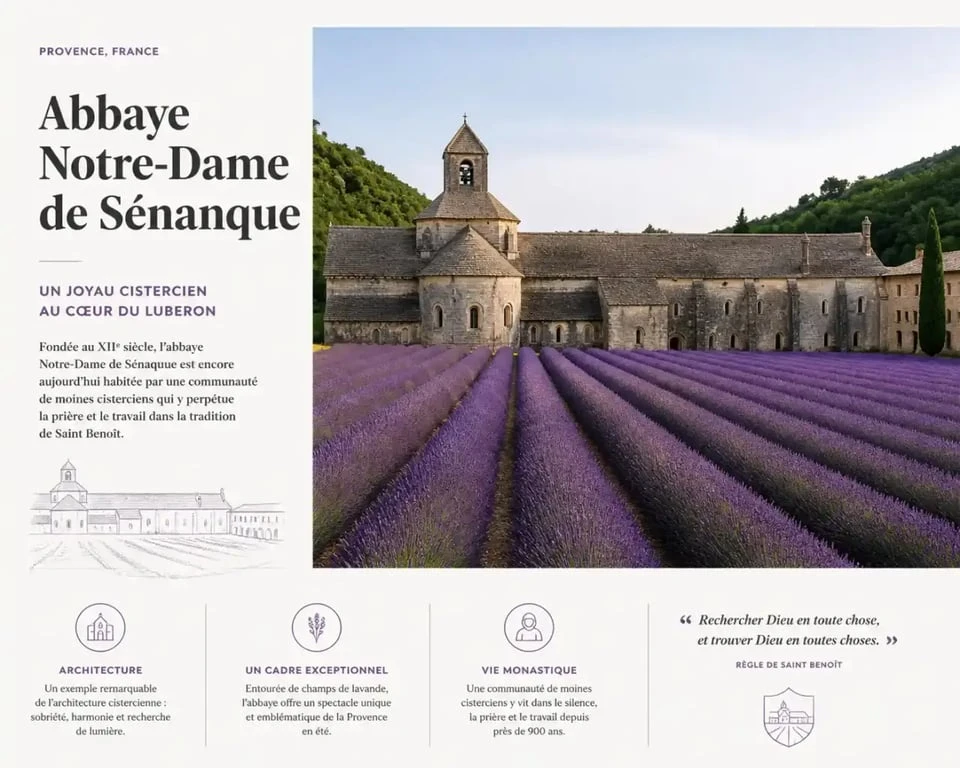 Abbaye Notre-Dame de Sénanque près de Gordes
