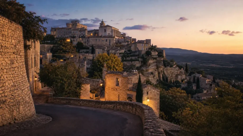 Gordes, plus beaux villages du monde : ruelles en calade et pierres sèches au Luberon