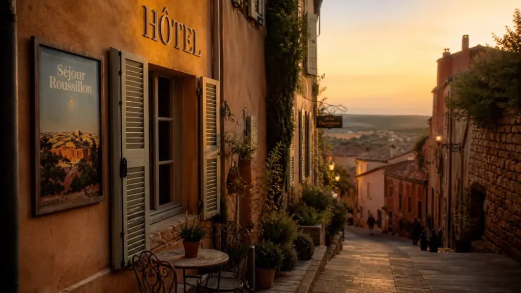 Hébergement Roussillon Luberon : hôtel près des ocres, ruelle ocre