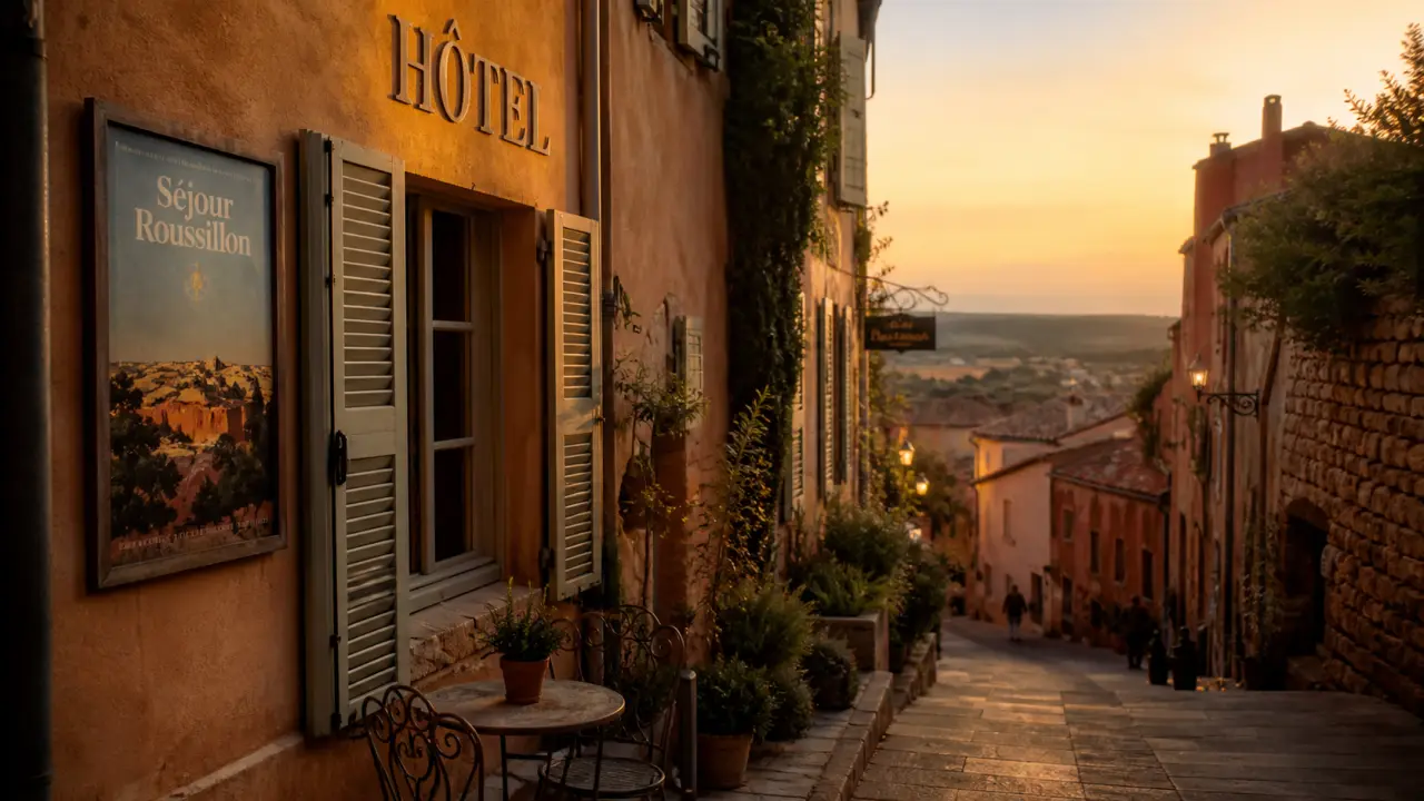 Hébergement Roussillon Luberon : hôtel près des ocres, ruelle ocre