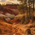 Le colorado de rustrel : sentier ocre et falaises rouges
