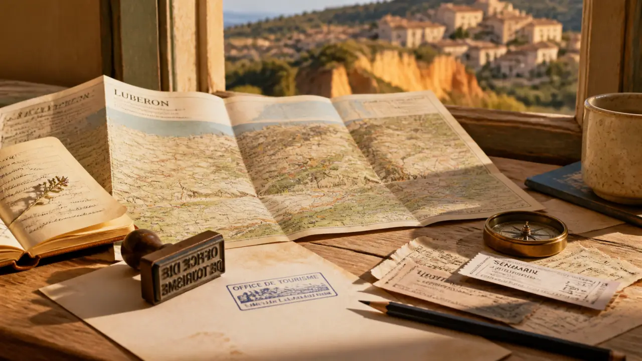 office de tourisme pays d'apt luberon, carte du luberon et ocres