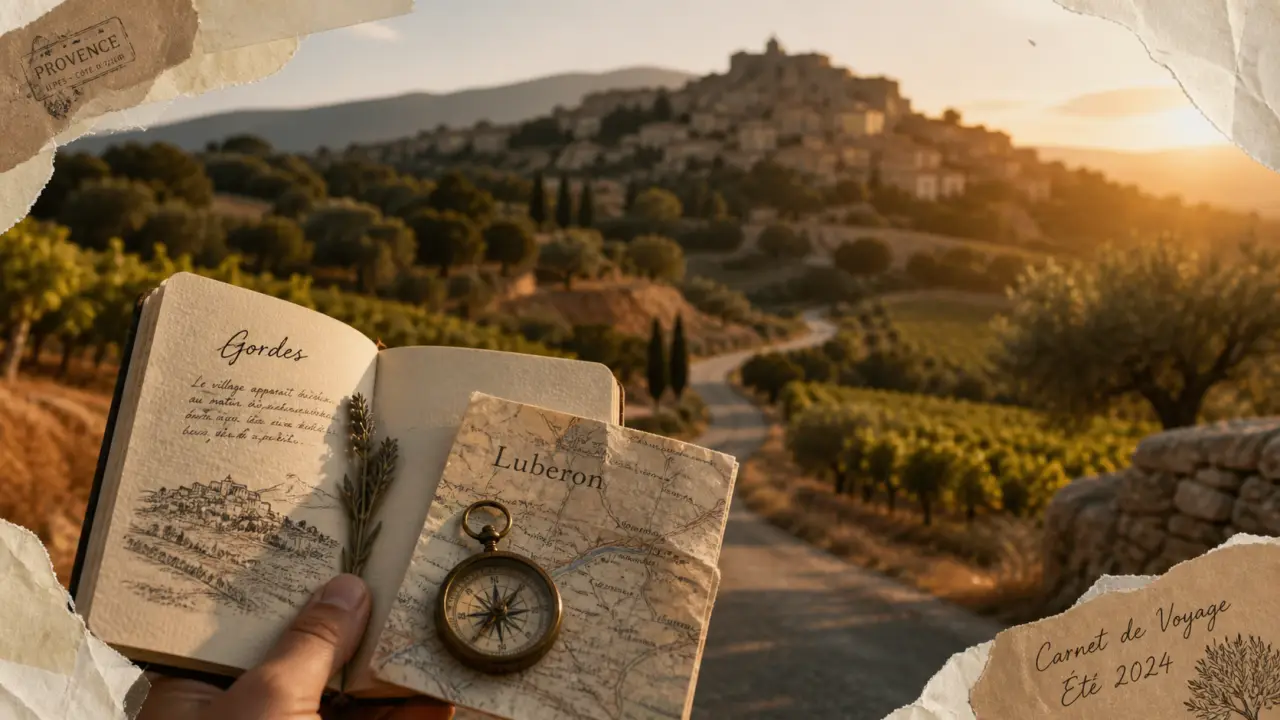 Que faire Luberon : carnet et boussole, ocres rouges et route de crête