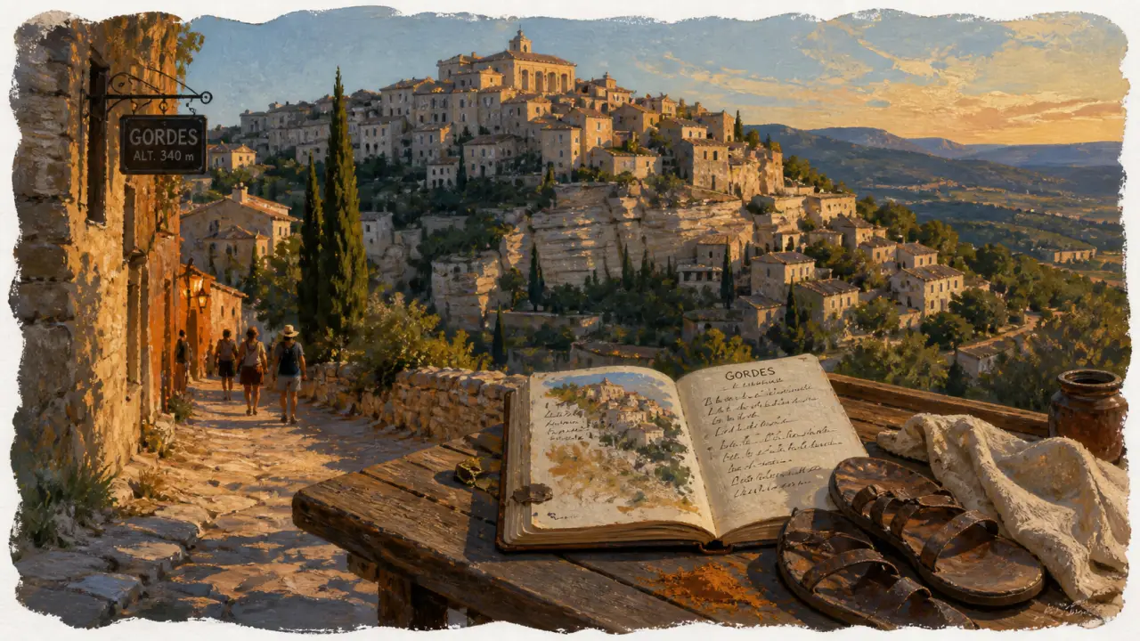 Que peut on visiter dans le luberon : Gordes, chemin en calade et traces d’ocre