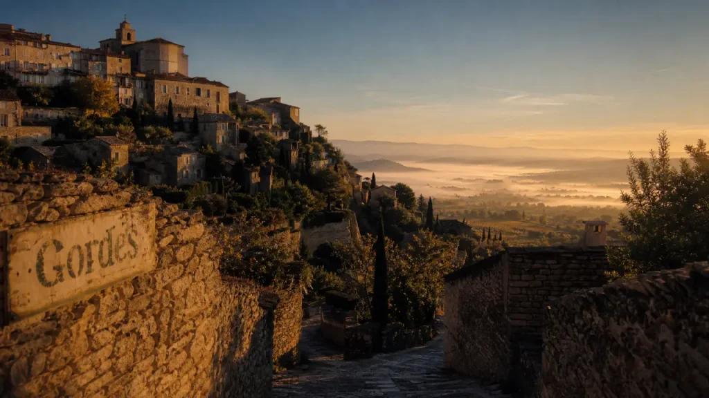 Quel village visiter dans le Luberon : Gordes, maisons en pierre ocre