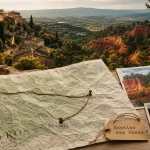 Sites à visiter dans le Luberon : carte vers Gordes et Sentier des Ocres