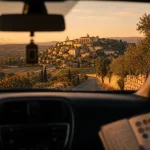 Visiter le Luberon en voiture : route sinueuse vers Gordes