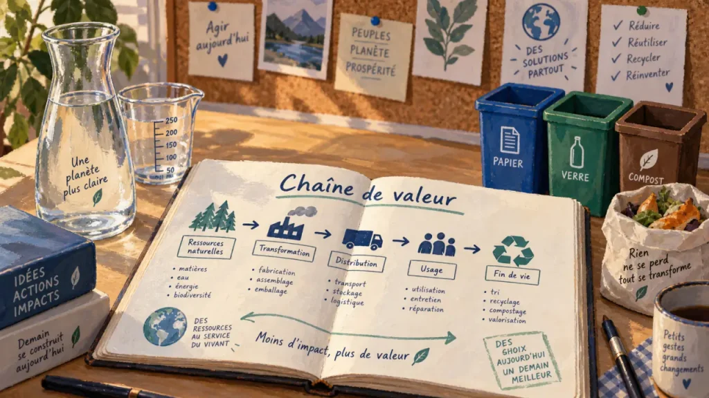 Acteur tourisme durable : chaîne de valeur et tri des déchets pour un tourisme responsable