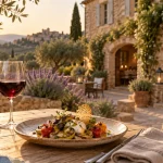 Hotel restaurant dans le luberon : table provençale et bastide au calme