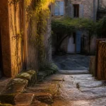 Les villages du Luberon photos : ruelle provençale au golden hour