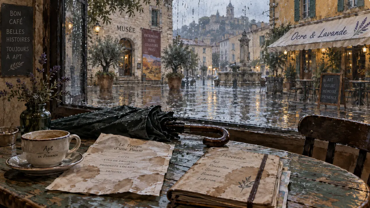 Que faire dans le Luberon quand il pleut : café, musées et dégustations à Apt sous la pluie