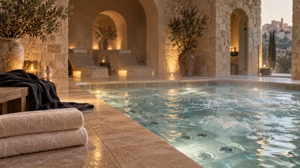 Spa Luberon Gordes : bassin à 32°C, détente