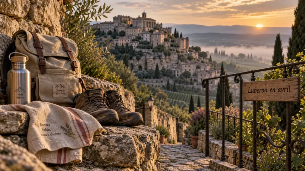 Visiter le Luberon en avril : Gordes et chemin ocre
