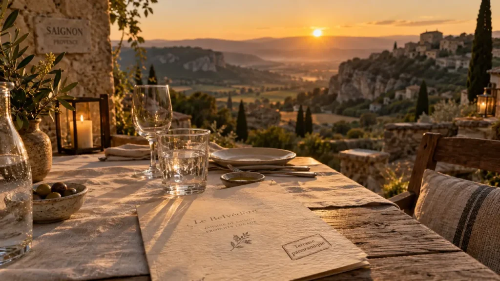 Le meilleur restaurant du Luberon dépend surtout du menu, du cadre et du budget