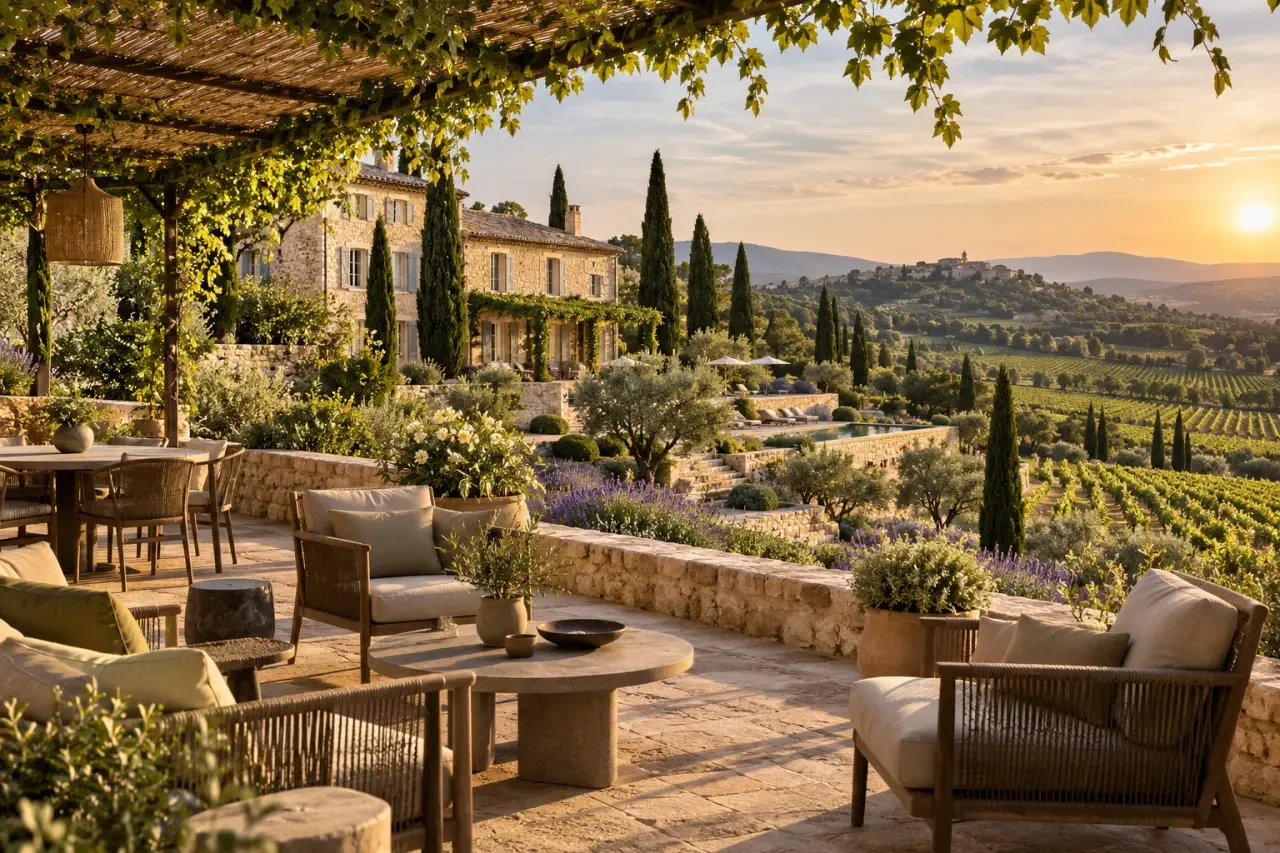 Hôtel de charme en Provence dans le Luberon au milieu des vignes et de la lavande