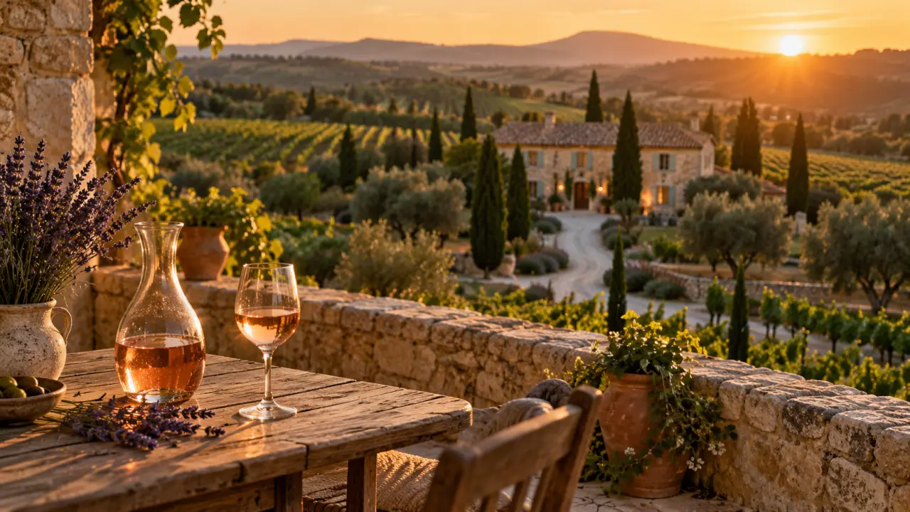 Hôtel de charme Provence Luberon, vue vignes et terrasse