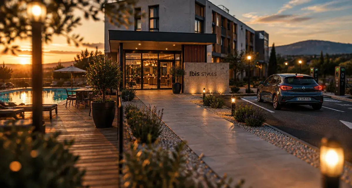 Hôtel ibis styles pertuis portes du luberon avec piscine extérieure et parking gratuit