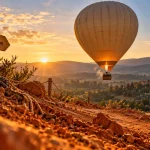 Montgolfière Luberon Gordes au départ de Roussillon, près de Gordes