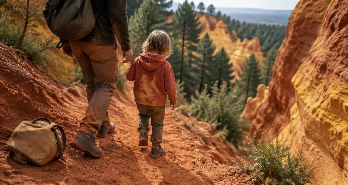 Que faire dans le Luberon en famille : enfant et adulte à Roussillon, sentier ocrier et falaises d’ocres
