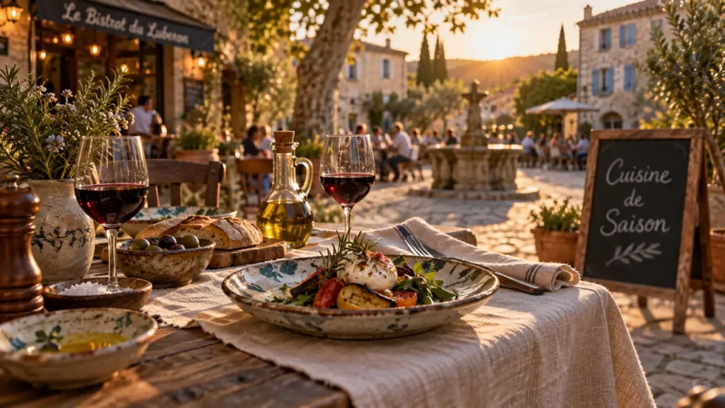 Restaurant provençal dans le Luberon : choisissez la table selon le village, l’occasion et la saison