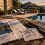 Vacances Gordes Luberon : annonce de location et vue piscine privée